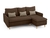 Угловой диван-кровать Enkel (правый) коричневый