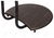 Журнальный столик Андромеда черный матовый/орех (Арт. 368674) столешница