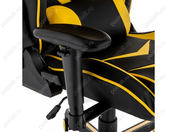 Игровое кресло Racer черное/желтое (Арт. 11379)