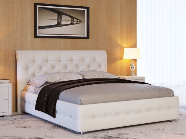 Белая кровать Life 4 box с подъемным механизмом