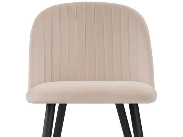 Стул на металлокаркасе Gabi beige/black/gold (Арт.15116)
