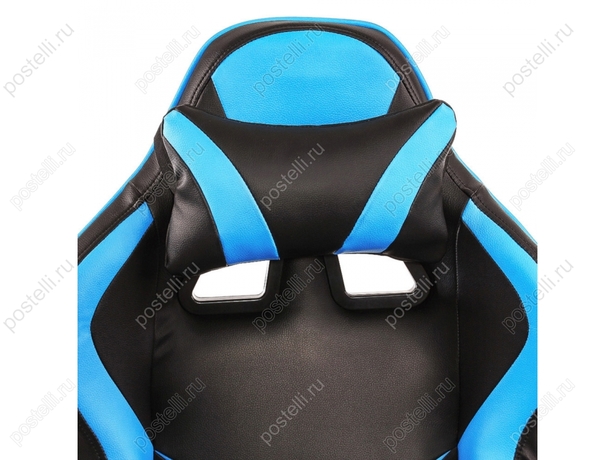 Игровое кресло Racer черное/голубое (Арт. 1856)