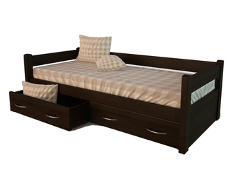 Деревянные кровати с ящиками для белья