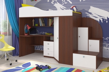 Кровать-чердак "Кадет-1" Ярофф СПб