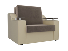 Кресло-кровать Сенатор 60 (экокожа с тканью)