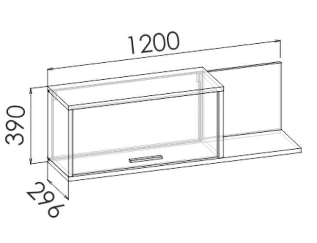 Шкаф навесной RALF SOFT SKY
