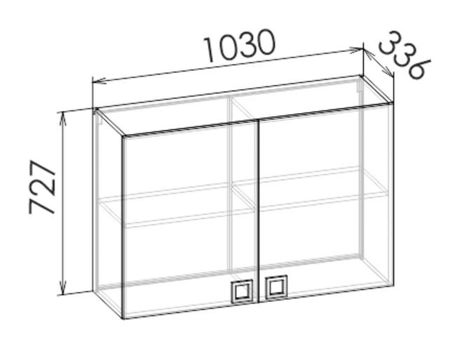 Шкаф навесной COSMO SPACE
