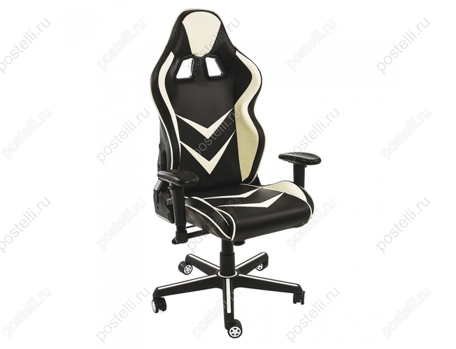 Игровое кресло Racer черное/бежевое (Арт. 1857)