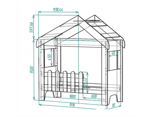 Кровать Домик Ярофф СПб