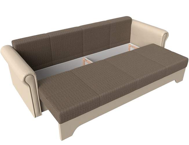 Диван прямой Европа (экокожа с тканью)