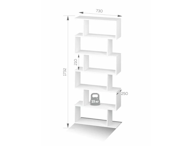 Стеллаж Змейка