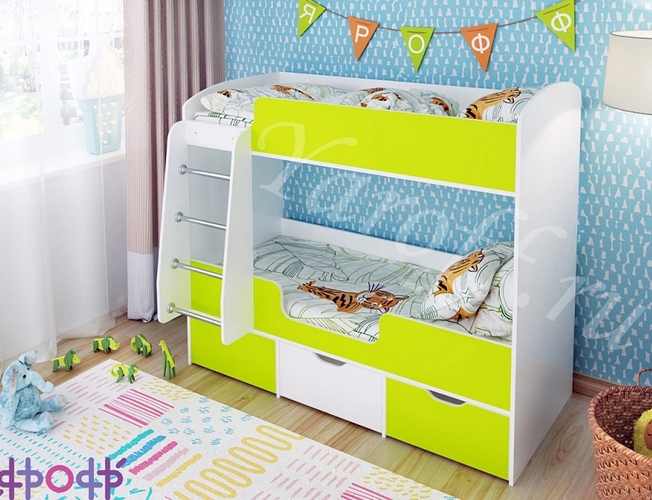 Кровать двухъярусная "Малыш Двойняшка" Ярофф СПб