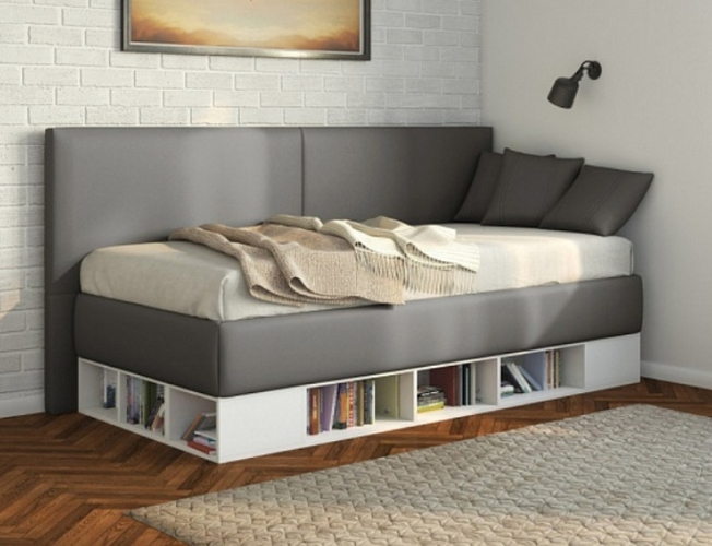 Односпальная кровать тахта Lancaster с матрасом Optima Classik EVS500