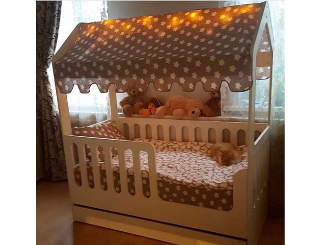 Кровать-домик с ящиком Мир Мебели