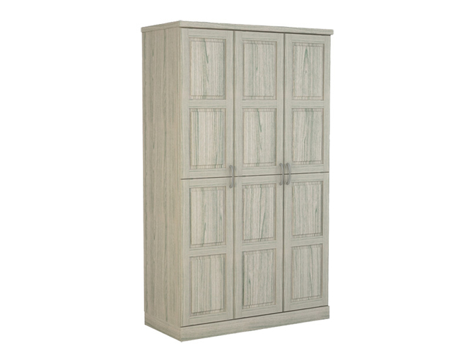 Беленый шкаф распашной 3-х створчатый Варна беленый дуб