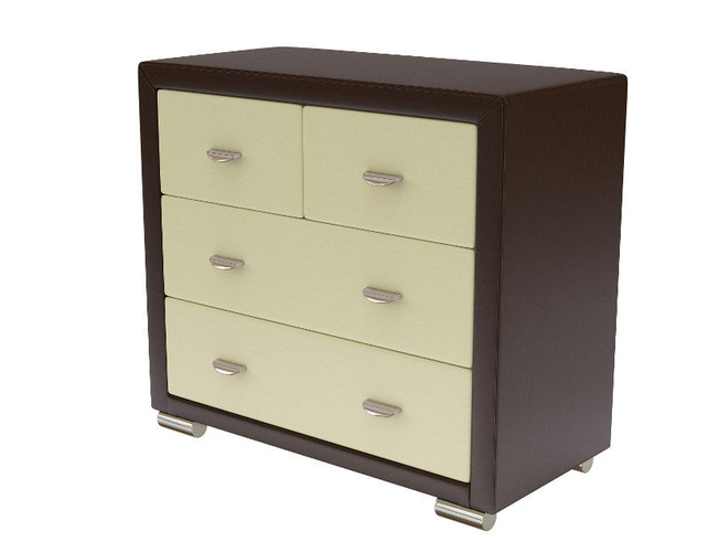 Комод Orma Soft 2 4 ящика венге-крем