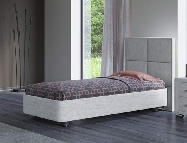 Односпальная кровать из ткани Rocky 2