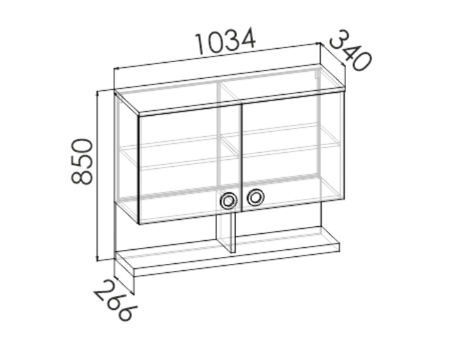 Шкаф навесной SMARTY PREMIUM