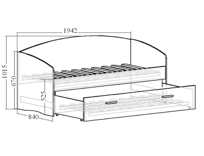 Кровать выдвижная Мартица №1