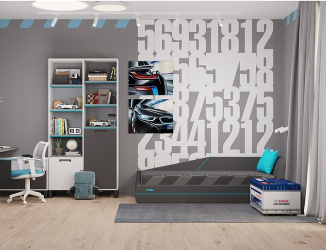 Детская кровать CARBON