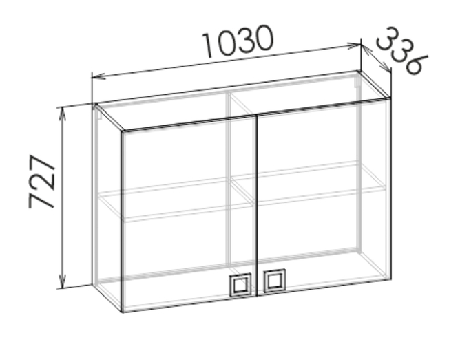 Шкаф навесной COSMO LOFT