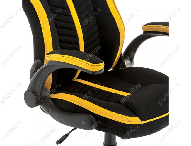 Игровое кресло Plast черный/желтый (Арт. 11322)