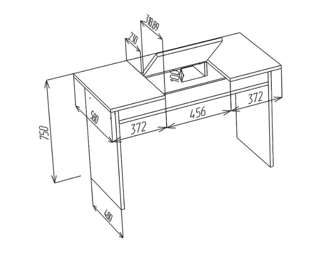 Письменный стол Подиум