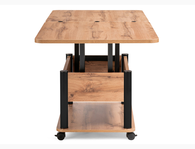 Стол-трансформер Виват дуб вотан/черный (Арт. 490591)