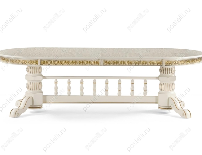 Обеденный стол Кассиль крем с золотой патиной (Арт. 450830)