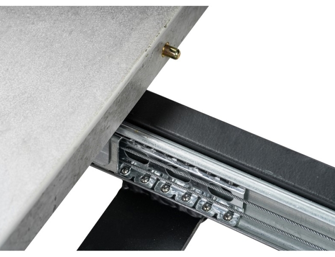 Стол раскладной Лота Лофт 120 черный матовый/бетон (Арт.489617)