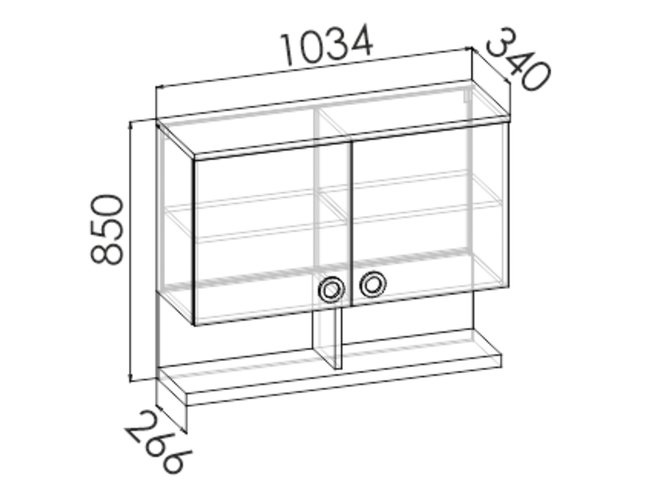 Шкаф навесной SMARTY PINK