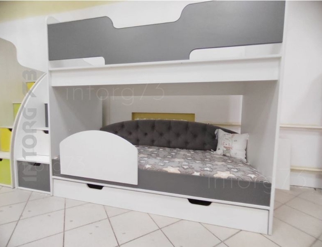 Двухъярусная кровать Юниор 13 (матрица)