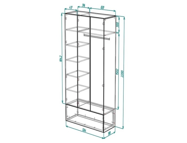 Шкаф 3-х створчатый Грация Ярофф Сбп