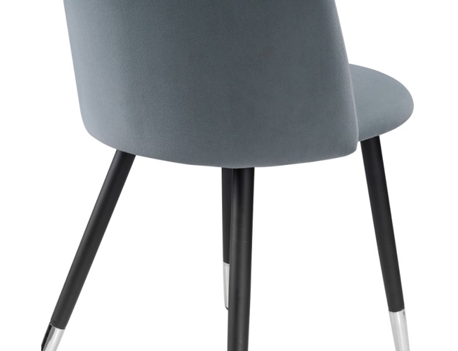 Стул на металлокаркасе Gabi gray/black (Арт.15115)