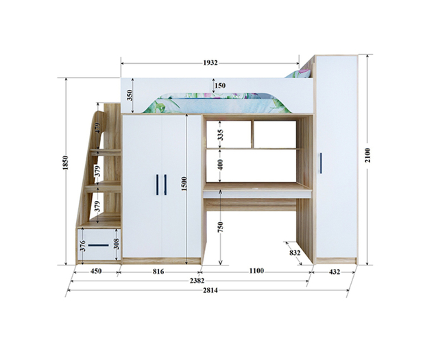 Кровать-чердак Тея Ярофф СПб