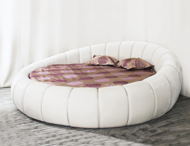 Круглая кровать Berta SoftWall