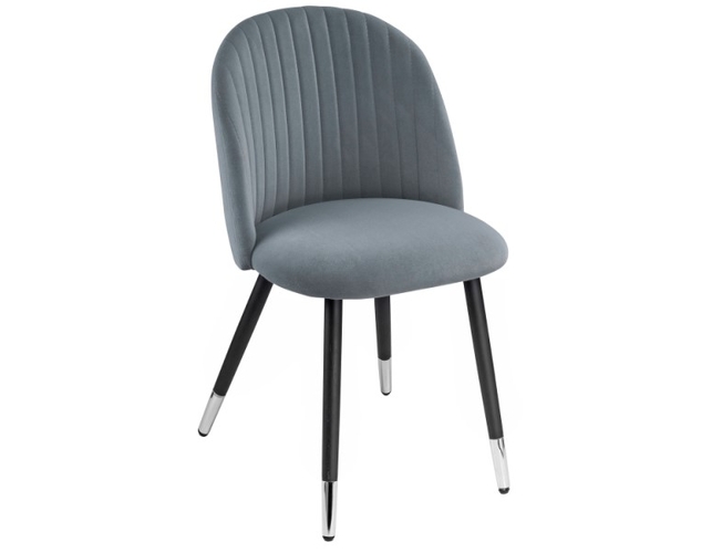 Стул на металлокаркасе Gabi gray/black (Арт.15115)
