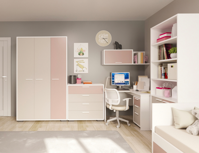 Шкаф навесной RALF SOFT PINK