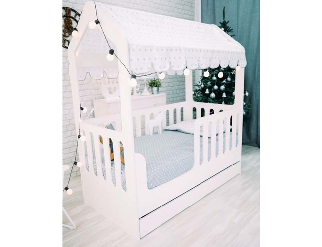 Кровать-домик с ящиком Мир Мебели