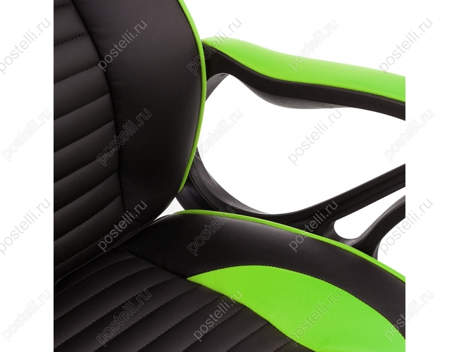 Игровое кресло Leon черное/зеленое (Арт. 1877)