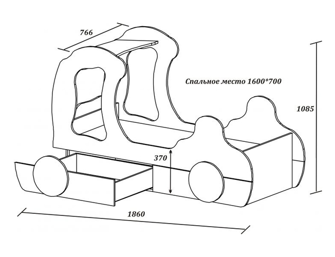 Кровать карета как собрать