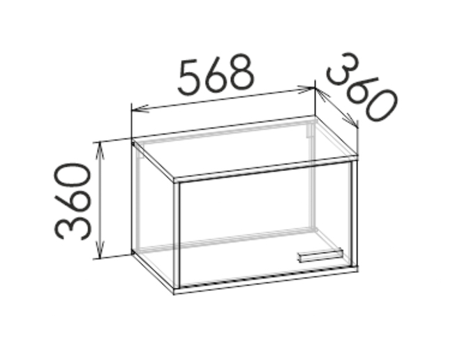 Шкаф навесной LIBERTY BLACK