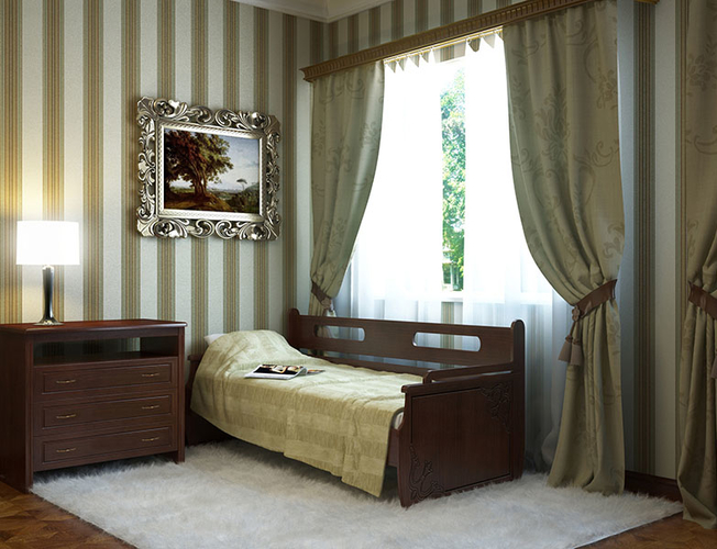 Купить кровать из массива Тахта 2