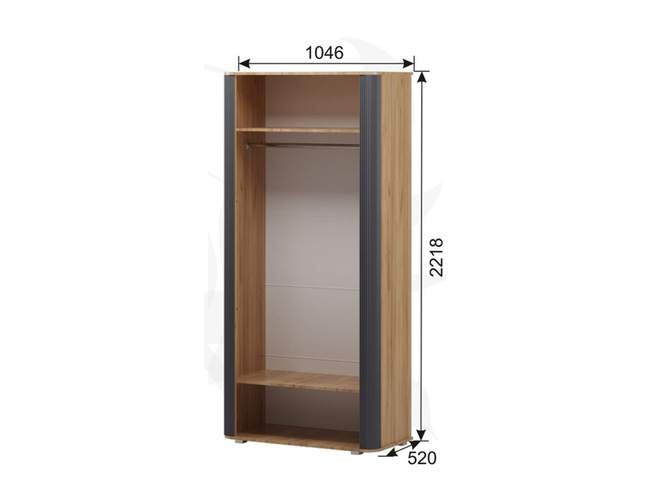 Шкаф 2-х дверный для одежды Ольга-2 ФАНТ