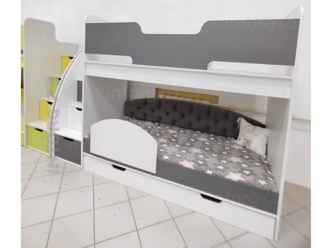 Двухъярусная кровать Юниор 13 (матрица)