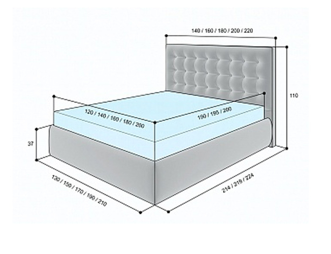 Кровать Аврора Лонакс с ПМ