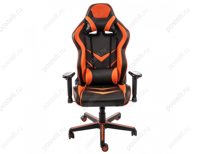 Игровое кресло Racer черное/оранжевое (Арт. 1855)