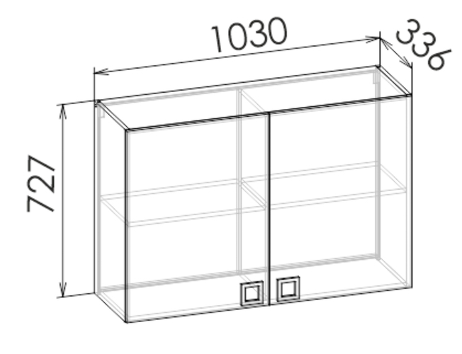 Шкаф навесной COSMO GREEN