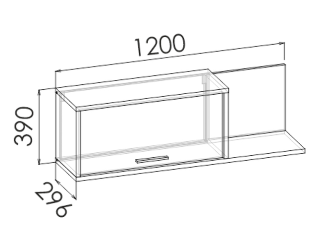 Шкаф навесной RALF SOFT PINK
