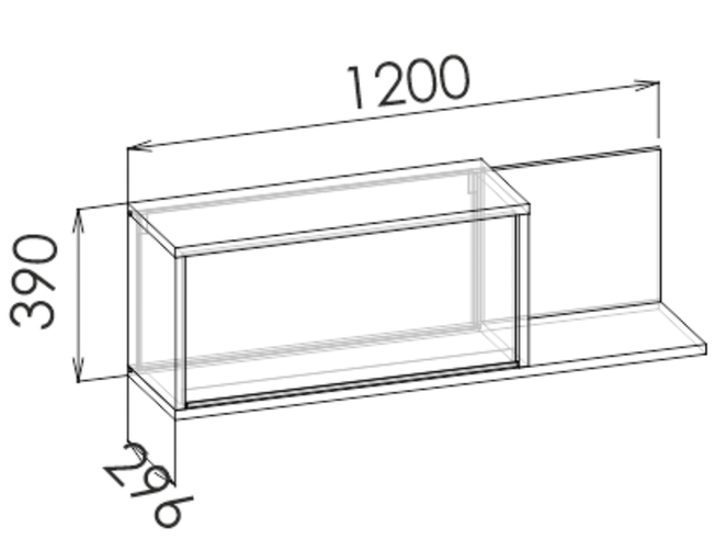 Шкаф навесной RALF FORSAGE B